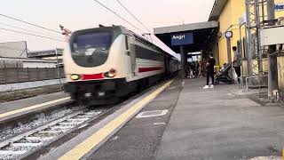 TRENO NOTTE IN TRANSITO SULLA LINEA STORICA SALERNO NAPOLI VIA NOCERA