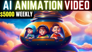 How To Create Kids Animated story Videos with ChatGPT- FREE?| Ai Video Generator - Earn $5000 weekly