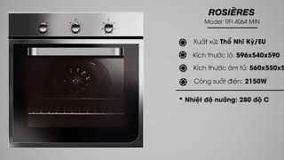 Nên mua lò nướng loại nào - Lò nướng Model RFI 4064 MIN | Rosieres - Pháp | Lò nướng loại nào tốt