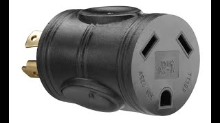 POWER STROKE PowerFit 120-volt 3-Prong Male Plug Adapter Twist for 30-Amp Female Connector- Overview