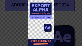 Export Transparency (Alpha Channel) in After Effects