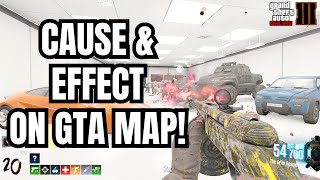 CAUSE & EFFECT MOD ON GTA ZOMBIES MAP! (BO3 Custom Zombies Mod/Map)