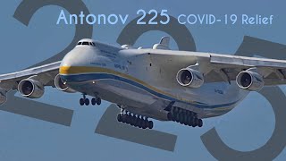 COVID-19 relief: Antonov An-225 landing at Leipzig/Halle airport (Germany)