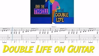 Double Life | EASY Full Bass Line on Guitar | SHEET and TAB | Despicable Me 4