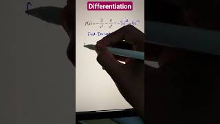 Differentiation @MathandSciencewithSV #mathshorts #calculus