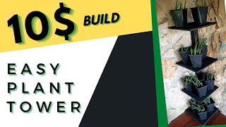 Summer etsy woodworking build ! The 10$ woodworking plant tower build .