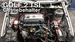 Der Motor hängt! | Getriebehalter anpassen | VW Golf2 2.0 TSI Projekt [G2-10]