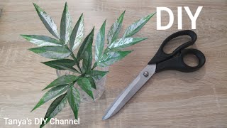 DIY How to make leaves from paper tape scotch | Cum sa faci frunze din banda adezivă | Листья скотча