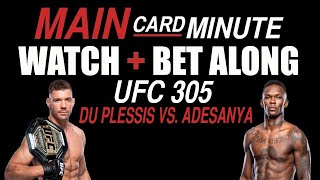 UFC 305: Du Plessis vs Adesanya LIVE Stream PPV | Watch Along Fight Companion | Kara-France vs Erceg