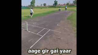 ball aage gir gai yaar | wait for it | #shorts #goprocricket