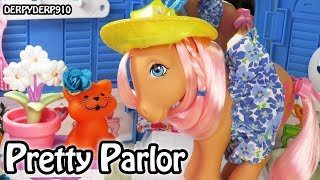 My Little Pony Pretty Parlor with Peachy! Classic Retro MLP Toy Review Skit