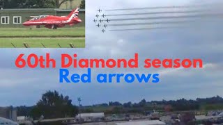 Red arrows 60 years Diamond Nine Display season 2024