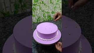 Vanilla cake design | Vanilla flower cake decorating | #shorts #shortvideo #ytshorts #shortsfeed