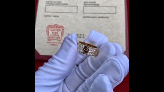 Unboxing Video | Cartier Love Ring Diamond Paved Yellow Gold