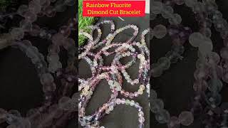 Rainbow Fluorite 6 mm  Bracelet || swara crystal || plz nice check kare Description||