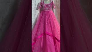 Customised heavy work long frock design || any colour can be customised|| 9840037420