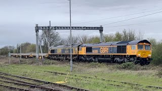 66308 + 66714 at Didcot Parkway