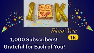 Celebrating 1K Subscribers – Thank You! || Dr. P. Vishnu Priya || Kurnool ||