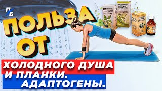 Как выполнять упражнение ПЛАНКА. Вред холодного душа. Адаптогены. Миорелаксанты. Разогревающие мази