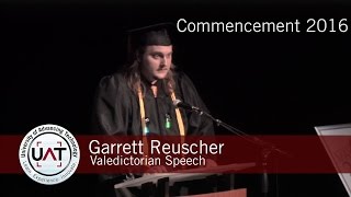 2016 UAT Commencement - Valedictorian Speech