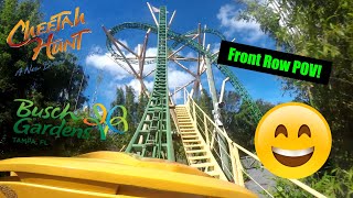 Cheetah Hunt 2.7K Front Row POV | Busch Gardens Tampa