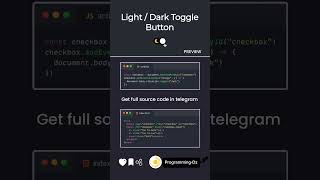 Light dark mode #programming #coding #css  #html