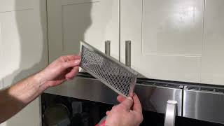 How to Replace / install  a Charcoal Air filter in a Samsung Microwave (do it every 6 months)