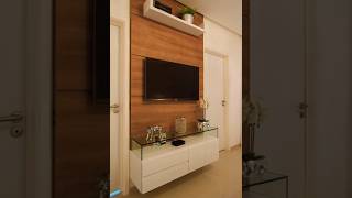 modern tv unit design in badroom । tv cabinet design #shorts