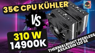 Intel 14900K 325 W vs 35€ Luft Kühler (Update)