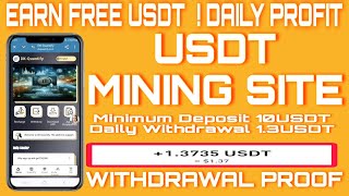 USDT MINING SITE | NEWUSDT EARNING SITE | WITH PAYMENT PROOF | Usdt Mining