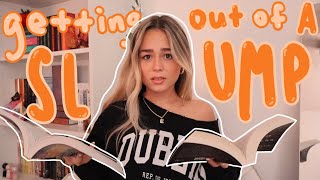 Get Out of a Reading Slump With Me | reading vlog |