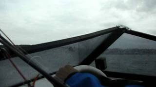 Predator Speed boat with Johnson 65 chasing Rib with Mercury 60 Torbay