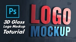 3D Glass Window Logo Mockup in Photoshop Photoshop CC 2019 by GFX Mentor Designer