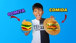 comida real vs comida gomita