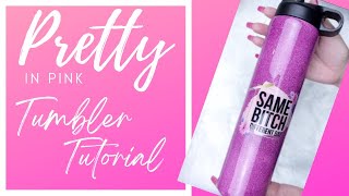 Pretty in Pink Summer Hydro Tumbler Tutorial