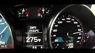 Speed Audi R8 LMX  270 km/h