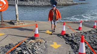 Stone skimming morning