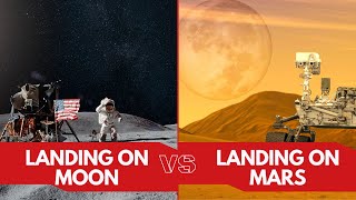 Landing on the Moon vs Mars