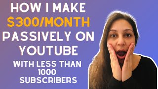 How to make money on Youtube without monetization | $300/month with less than 1000 subscribers