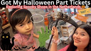 Got My Halloween Party Tickets! 🎟️Exploring Spooky Shops in the Netherlands 🎃👻