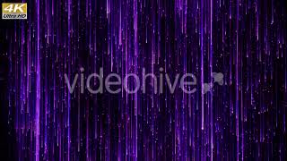 Falling Light Streaks Stripes 4K UHD Purple Motion Graphics Background | Videohive