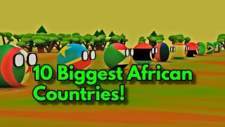 10 Biggest African Countries! (3D Countryballs)