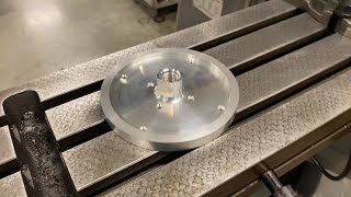 Machining an Aluminum Hand Wheel for a Wood Lathe #Shorts