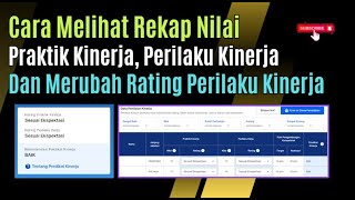 Cara Melihat Rekap Nilai Praktik Kinerja, Perilaku Kerja dan Merubah Nilai Perilaku Kerja