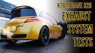 K-TEC RACING MEGANE R26 EXHAUST TESTS