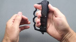 PK95 SUPER Knife Automatic - Brass Knuckles Knife