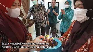 Bapak Ketua PN Kota Madiun Merayakan Ulang Tahun Bupati Madiun Ke - 45