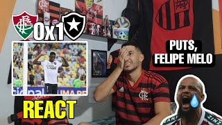 REACT FLUMINENSE 0 X 1 BOTAFOGO REAÇÕES RIVAIS MELHORES MOMENTOS BRASILEIRÃO 2024