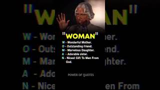 WOMEN 👩 | APJ ABDUL KALAM | #shorts #apjabdulkalam #women