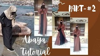 Hooded Abaya Cutting and Stitching|Modest Abaya tutorial| Shrug Abaya #part-2 #homemitra (In Hindi)